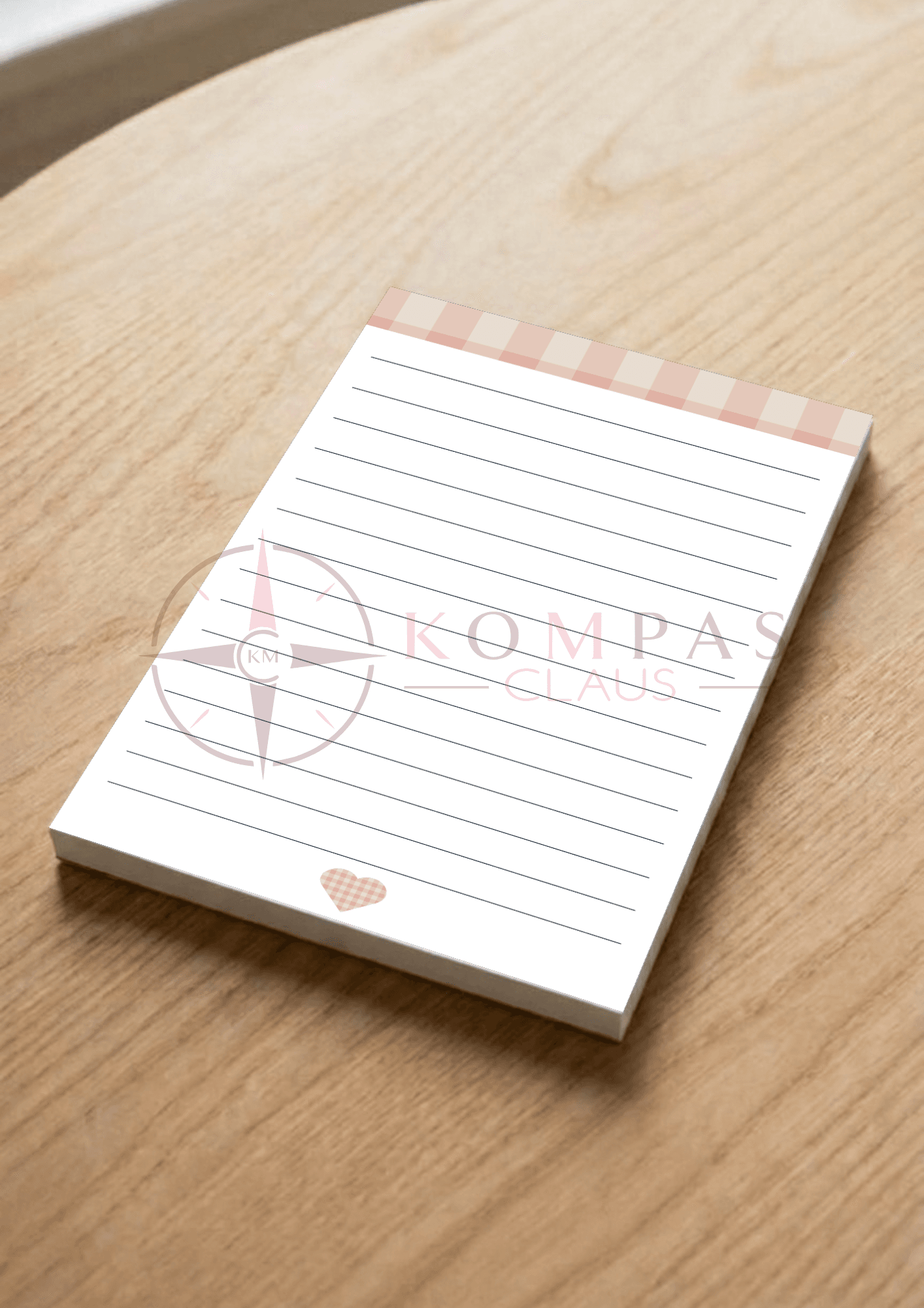 A5 Notitieblok - Cozy met plaidmotief & lijntjes - 148 x 210 mm – Variant 2