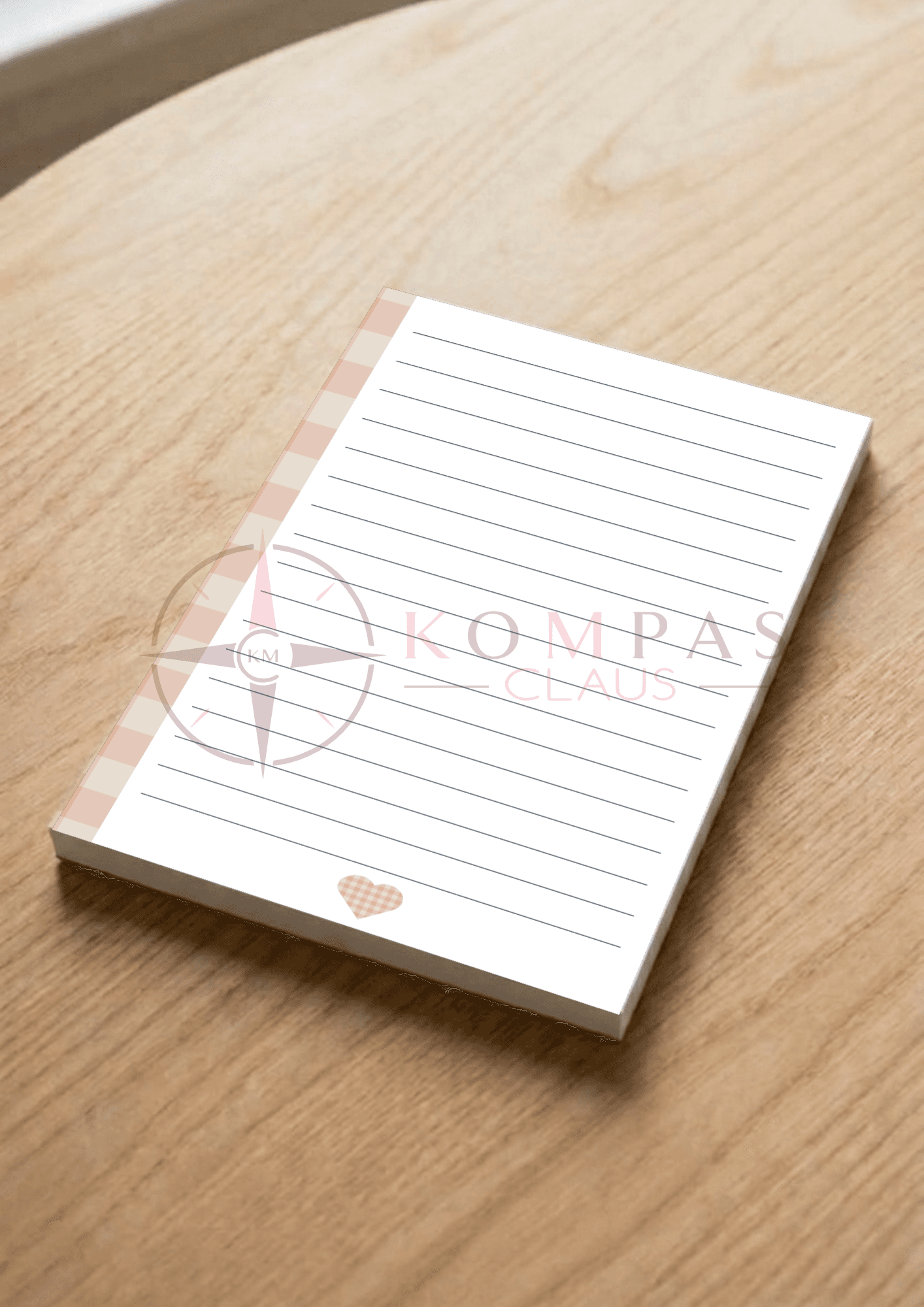 A5 Notitieblok - Cozy met plaidmotief & lijntjes - 148 x 210 mm – Variant 1