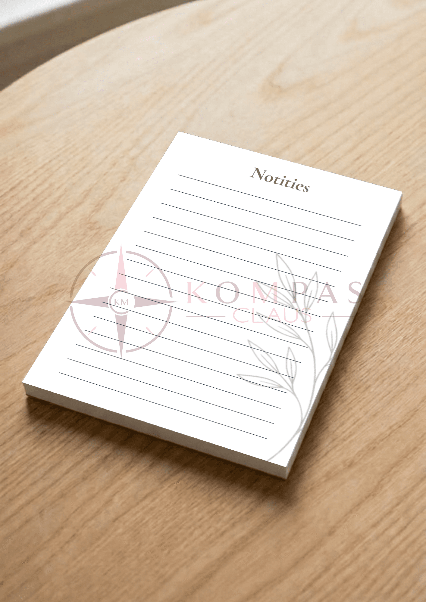 A5 Notitieblok - Botanisch & lijntjes - 148 x 210 mm – Variant 1